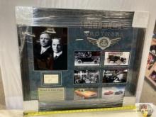 Dodge Brothers "Dodge" Signed Cuts Photo Frame