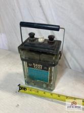 1920's "Exide" Glass Cell Battery w/Display