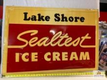 1940's "Sealtest Ice Cream: Lake Shore" Porcelain Sign