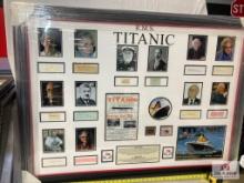 "Titanic" Signed Cast Poster Photo Frame