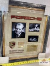 Ferdinand Porsche "Porsche" Signed Cuts Photo Frame