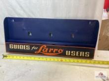 1950's "Guide For Larro Feeds Users" Metal Rack Display
