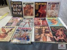 1976 Playboy Magazines complete set of 12