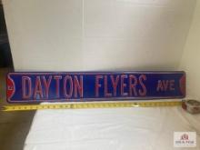 Dayton Flyers Ave metal street sign