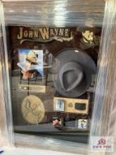 John Wayne Knife & Hat Signed & Other Artifacts Photo Frame