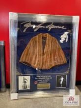 Marilyn Monroe Fur Coat & Signed Photo Frame