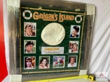 "Gilligans Island" Signed 7 Cast Cap Photo Frame