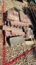 PALLET OF LANDSCAPING BLOCKS AND TILE