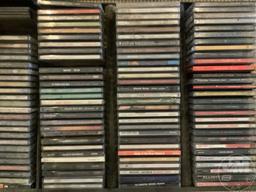 3 CD RACKS FULL OF CDS