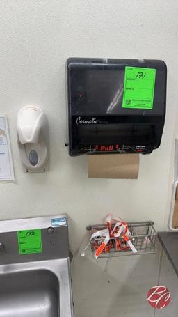 Wall Mounted Paper Towel & Soap Dispensers