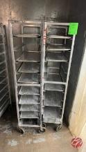 Aluminum Meat Tray Carts W/ Casters