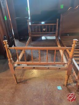 Antique Rope Twin Bed