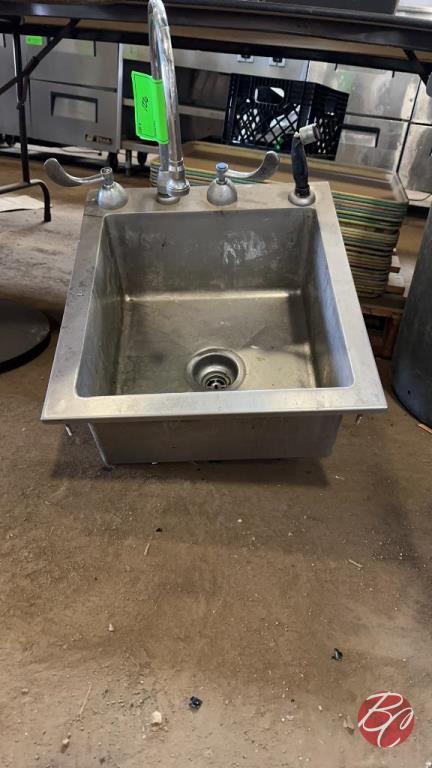 Stainless Steel Hand Sink W/ Faucet 18"x20-1/2"