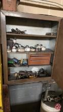 Storage Cabinet W/ Contents (See Pictures)