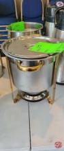 Metal Soup Container/Stand/Lid