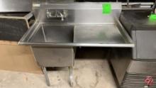 Green World Stainless Single Well Sink Right Drain