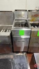 Imperial Natural Gas Deep Fryer 40/50lbs W/Casters