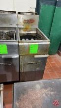 Imperial Natural Gas Deep Fryer 40/50lbs W/Casters