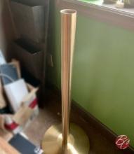 New Crowd Control Stanchion Brass Finish