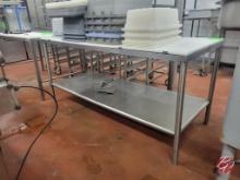 Stainless Steel Poly Cutting Table 70-1/2"x30"