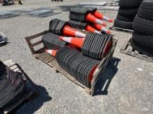 LOT OGF (100) REFLECTIVE SAFETY CONES