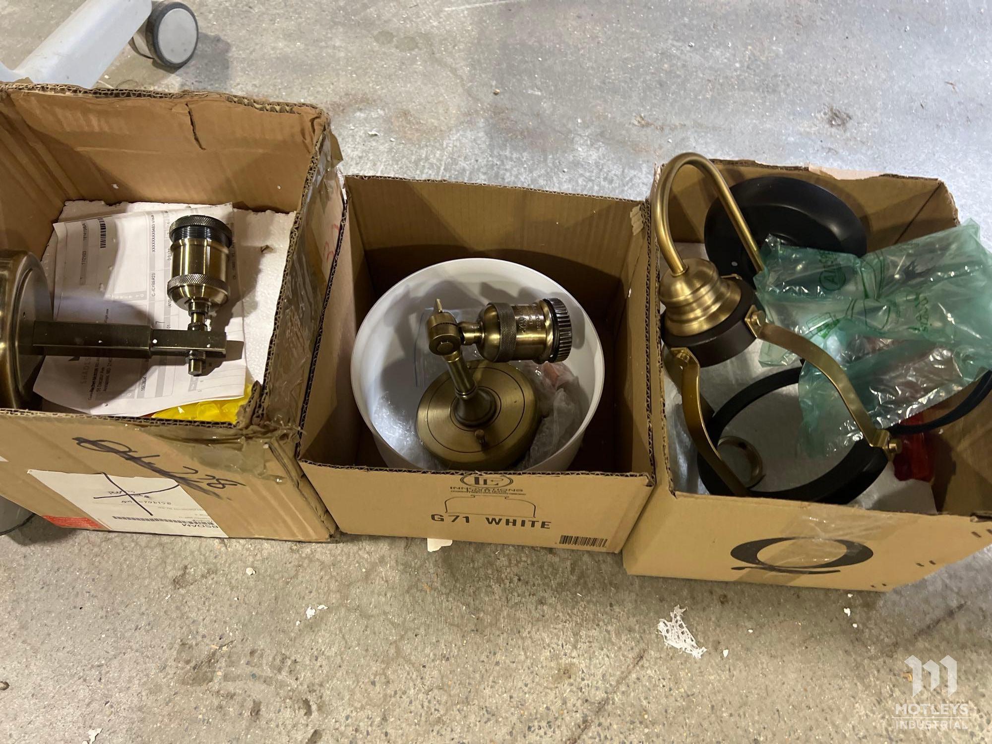 Assorted Brass Wall Sconces