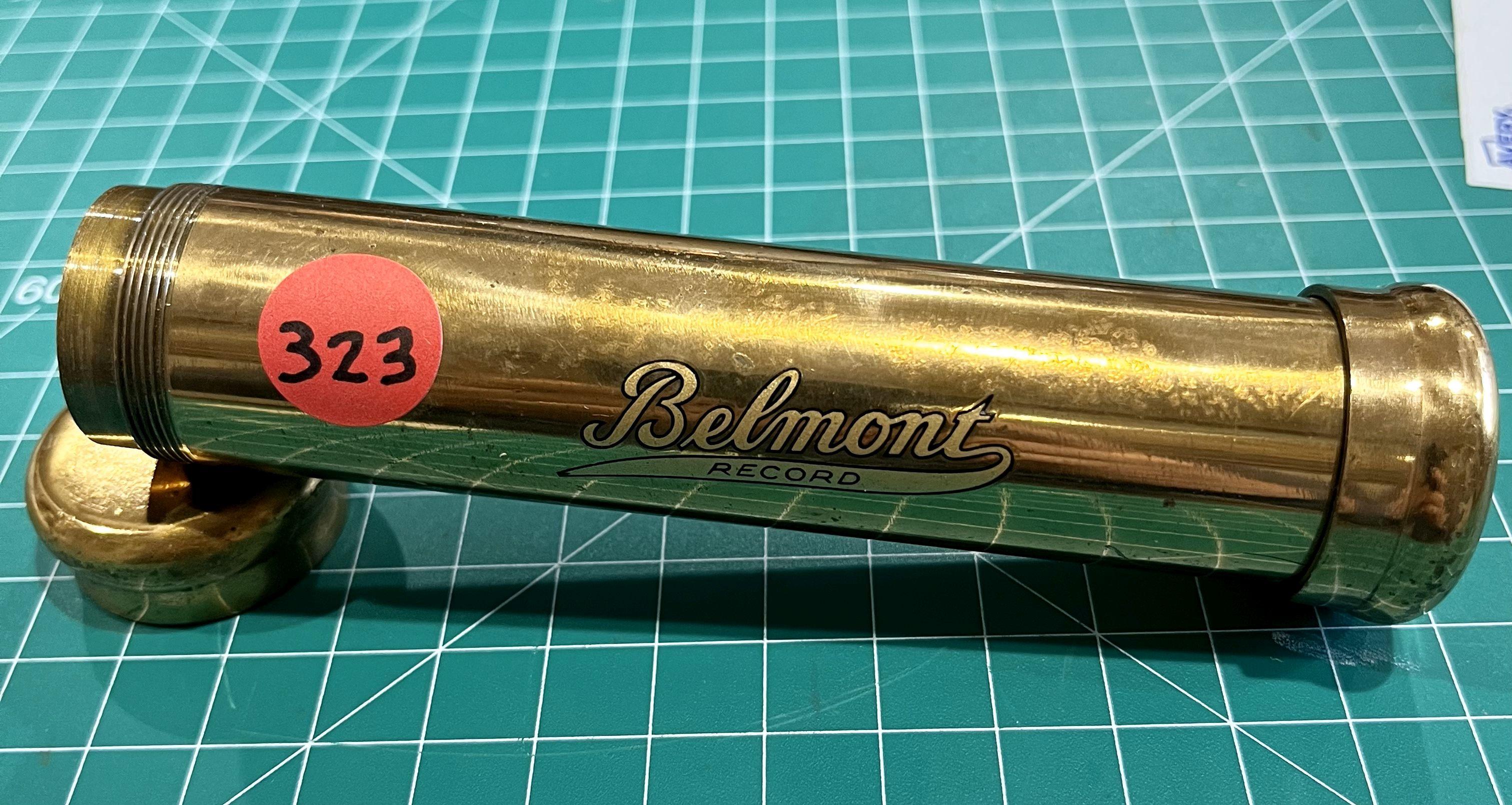 Belmont Record, Heavy Brass Casket Cylinder 6"