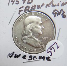 1957-D Franklin Half Dollar