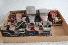 Assortment vintage cars