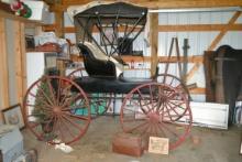 Horse buggy W/ travel bag & picture