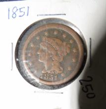 1851- Large Cent