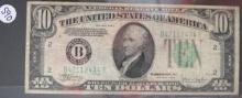 1934-C 10 Dollar, Silver Certificate