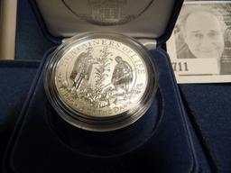 1620-2020 Mayflower 400th Anniversary Silver Reverse Proof Medal, Philadelphia Mint, 99.9% Silver, O