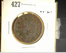 1837 U.S. Large Cent, VF-EF. Head of 1838.