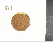 1875 Indian Head Cent, AG.