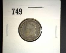 1831 Capped Bust Dime, Fine.