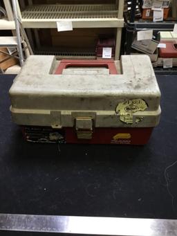 Tacklebox with miscellaneous fishing stuff inside