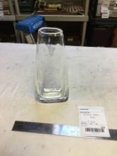 vintage etched glass vase