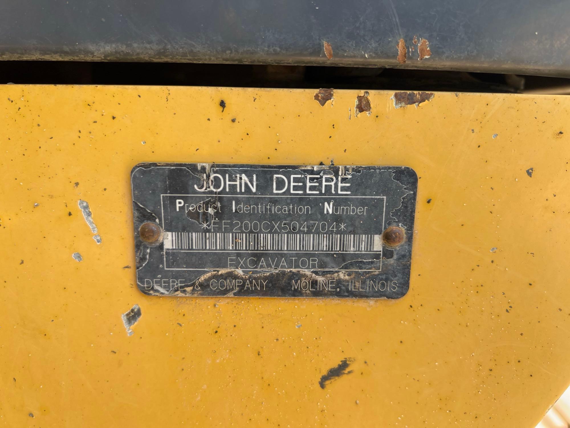 2004 JOHN DEERE 200C LC EXCAVATOR