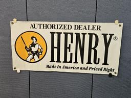 Henry Rifles Authorized Dealer Wall Banner