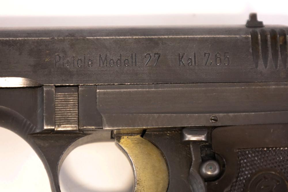 WW2 German CZ Model 27 7.65mm Semi Auto Pistol