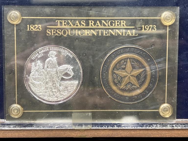 Texas Ranger Sesquicentennial Bowie Knife Display