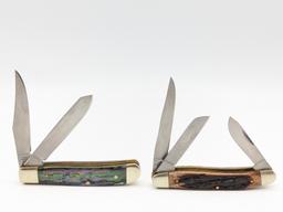 Bear & Bull Faux Abalone Congress Pocket Knife