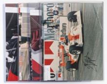 (4) Indianapolis 500 Winner Autographs On Photos