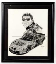 Bobby Labonte Sketch By Robert Stephan Simon