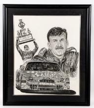 Dale Jarrett Sketch By Robert Stephan Simon