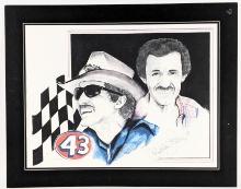 Richard Petty Nascar Print by Jon Zappola