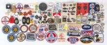 Collection Of Racing Pins, Patches, & More