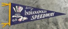 1950s-60s Indianapolis Speedway Auto Race Pennant