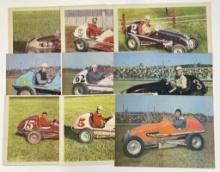 (9) 1940s Midget Auto Races Promo Program Cards